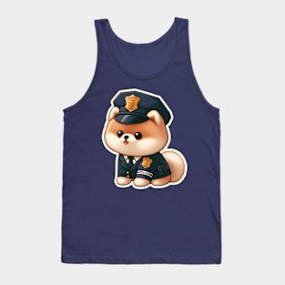 Pomeranian Police Tank Top